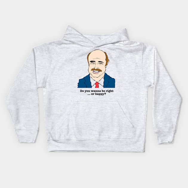 Daytime talk show host Kids Hoodie by cartoonistguy